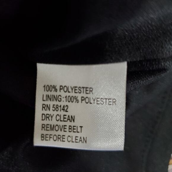 Maggy London | Drapey Mixed Pattern 3/4 Sleeve Silky Dress with Pockets - Picture 8 of 8